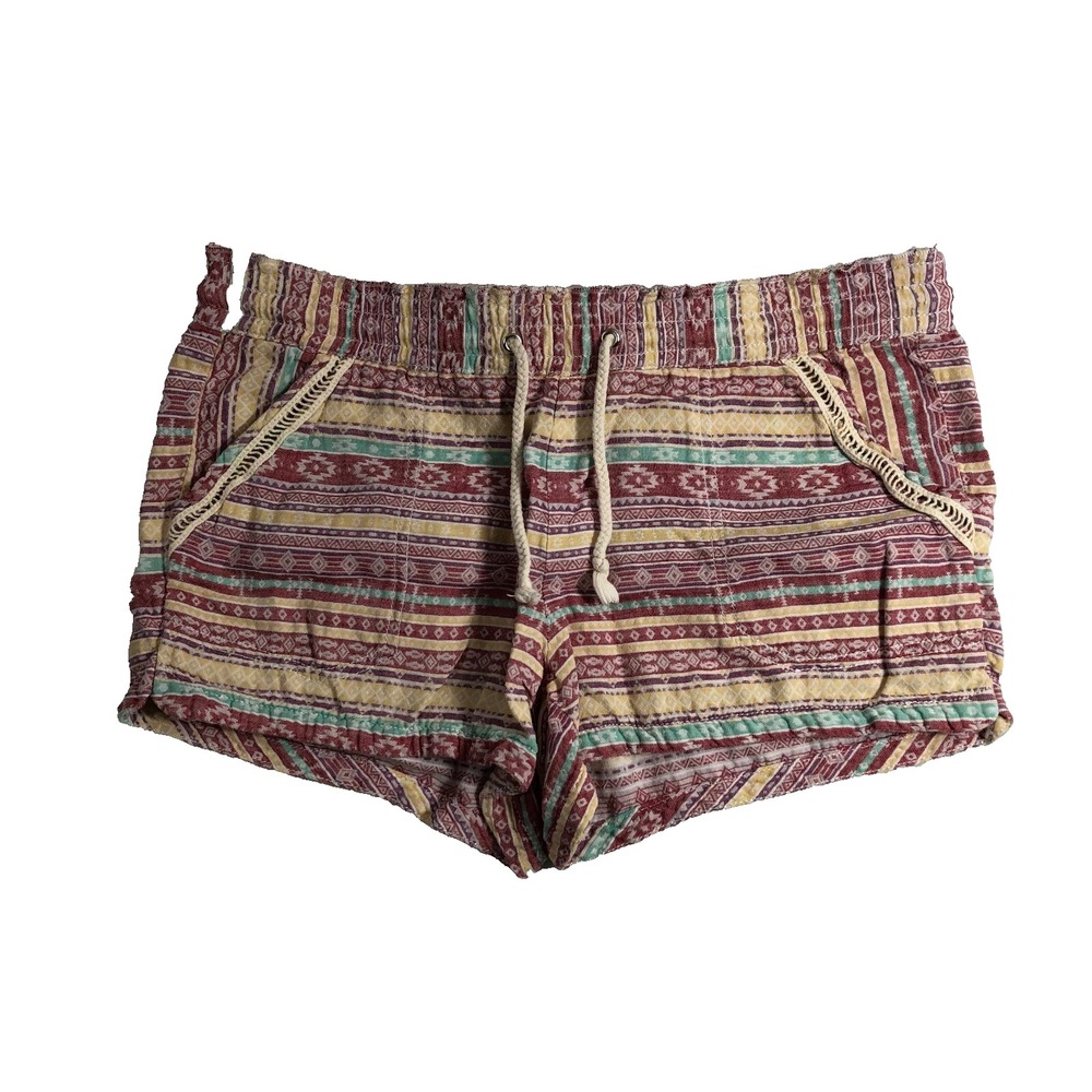 Rewind Shorts Junior's Size Medium Pink Blue Yellow‎ Drawstring Pull On Women's